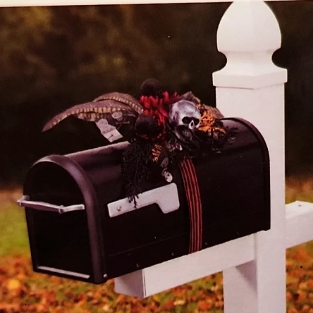 FloraCraft Black Skull Bale Wrap Wreath Decorations